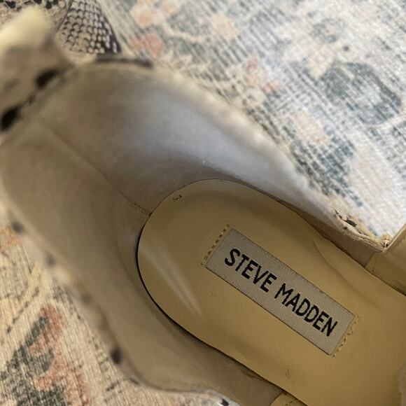 BADDIE Steve Madden Reptile Boots – Snakeskin Narrate Heeled – Size 8.5 - Picture 3 of 6